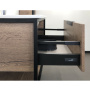 Тумба с раковиной Comforty Бонн 75 см 00-00006487 подвесная дуб темный