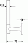 Держатель запасной бумаги 16 см DURAVIT Starck T 0099394600 Держатель запасной бумаги 16 см DURAVIT Starck T 0099394600