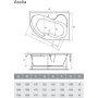 Ванна акриловая 170x105 Vayer Azalia Гл000006728 Ванна акриловая 170x105 Vayer Azalia Гл000006728