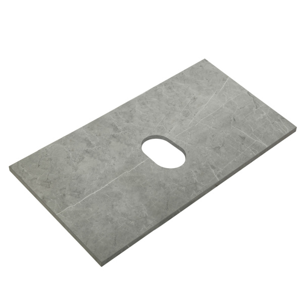 Столешница Belbagno 80 см KEP-80-MGL-W0 под раковину marmo grigio lucido