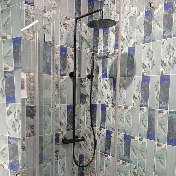 Душевая система с термостатом   PAINI Cox 78PZ689TH черный матовый Душевая система с термостатом   PAINI Cox 78PZ689TH черный матовый
