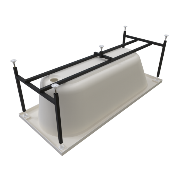 Ванна акриловая Radomir Вальс 170x75 1-01-0-0-1-337 белая пристенная с каркасом