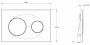Кнопка смыва Azario двойная золото матовое AZ-8200-0014 Кнопка смыва Azario двойная золото матовое AZ-8200-0014