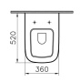 Подвесной унитаз Vitra S20 5507B003-0101 Подвесной унитаз Vitra S20 5507B003-0101