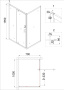 Дверь в нишу 100x190 Niagara Nova NG-43-10AG Дверь в нишу 100x190 Niagara Nova NG-43-10AG