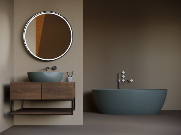 Раковина накладная Salini Alda 60 см 110621M белая