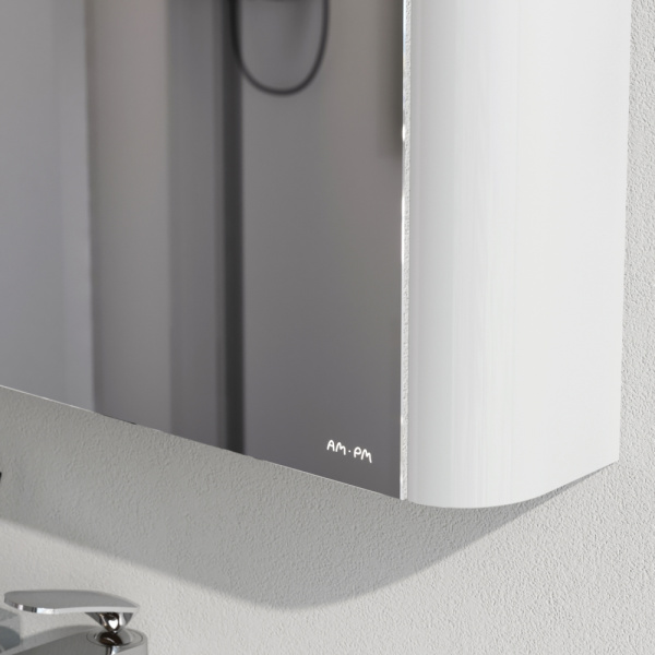 Шкаф зеркальный Am.Pm Sensation 80 см M30MCL0801WG белый с подсветкой