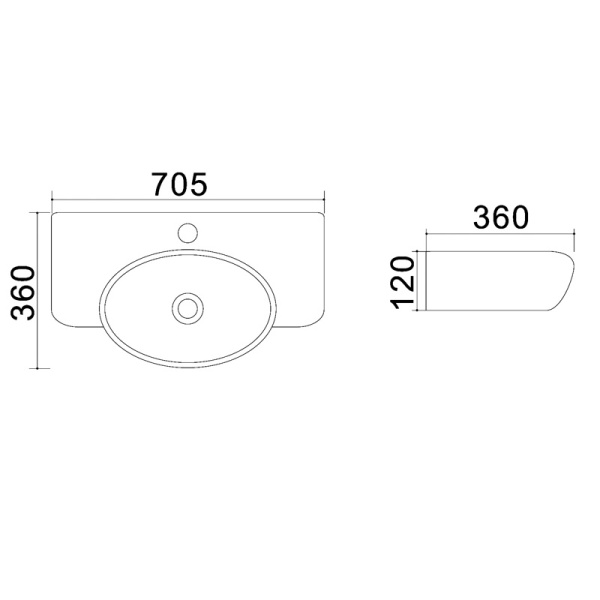 Раковина Azario 705х36х12 накладная белый матовый AZ-4360T Раковина Azario 705х36х12 накладная белый матовый AZ-4360T