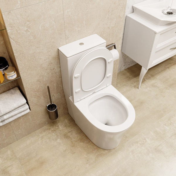 Унитаз-компакт напольный безободковый SANTA Cerutti SPA CT8916 c сиденьем микролифт Унитаз-компакт напольный безободковый SANTA Cerutti SPA CT8916 c сиденьем микролифт
