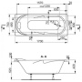 Акриловая ванна VAGNERPLAST MINERVA 170x70 Акриловая ванна VAGNERPLAST MINERVA 170x70