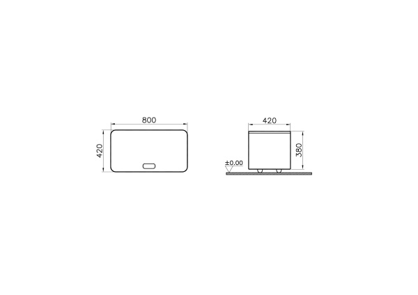Тумба на колесиках 80 см Vitra Nest Base 56181 Тумба на колесиках 80 см Vitra Nest Base 56181