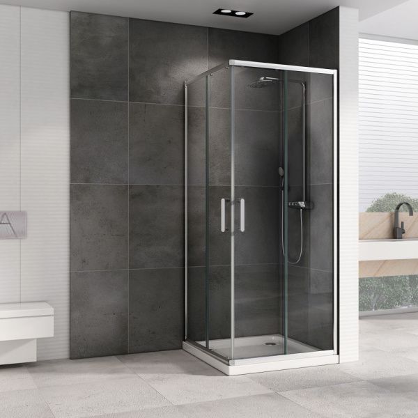 Душевой уголок 80x80 ABBER Schwarzer Diamant AG020805 профиль хром стекло прозрачное Душевой уголок 80x80 ABBER Schwarzer Diamant AG020805 профиль хром стекло прозрачное