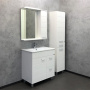 Тумба с раковиной Comforty Модена М 75 см 00-00001643 напольная белая