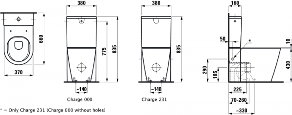 Чаша Laufen Kartell by Laufen напольная 8243370000001 Чаша Laufen Kartell by Laufen напольная 8243370000001