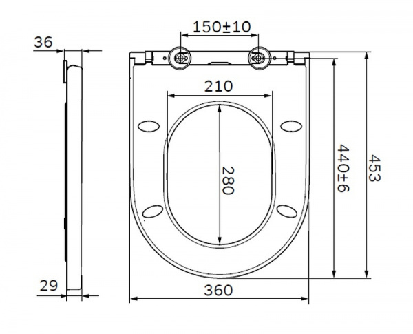 Сиденье микролифт тонкое AM.PM Spirit V2.0 C707858WH