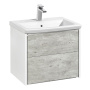 Тумба под раковину Roca Ronda 60 см Z.RU93.0.300.2 подвесная бетон, белый