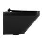 Унитаз подвесной безободковый  BelBagno SELA BB3201CHR-MB черный матовый Унитаз подвесной безободковый  BelBagno SELA BB3201CHR-MB черный матовый