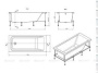 Ванна акриловая Roca Easy 170x70 прямоугольная ZRU9302905 Ванна акриловая Roca Easy 170x70 прямоугольная ZRU9302905