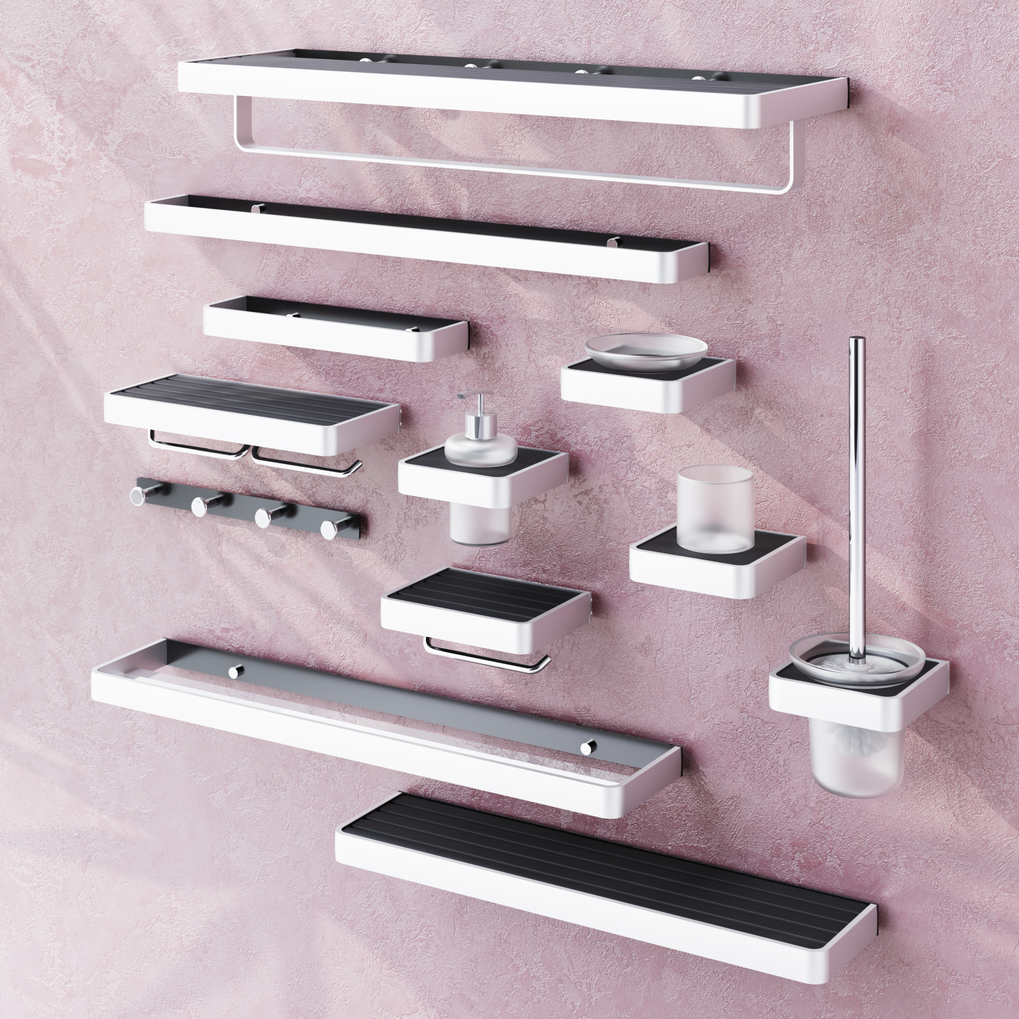 Ершик для унитаза Damixa Jupiter DA7733300 черный глянцевый