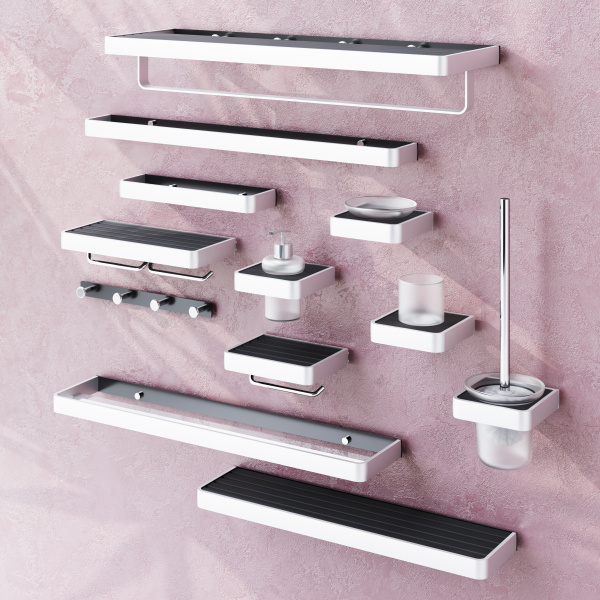 Ершик для унитаза Damixa Jupiter DA7733300 черный глянцевый