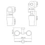 Держатель стакана и дозатора WasserKRAFT K-28289 Держатель стакана и дозатора WasserKRAFT K-28289