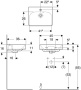 Рукомойник Geberit Smyle Square 45 см 500.222.01.1