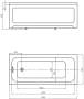 Ванна акриловая 160x70 AQUATEK Мия MIY160-0000001 Ванна акриловая 160x70 AQUATEK Мия MIY160-0000001