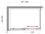 Душевой уголок 90x100 см BelBagno UNO Uno-ah-1-100/90-c-cr хром Душевой уголок 90x100 см BelBagno UNO Uno-ah-1-100/90-c-cr хром