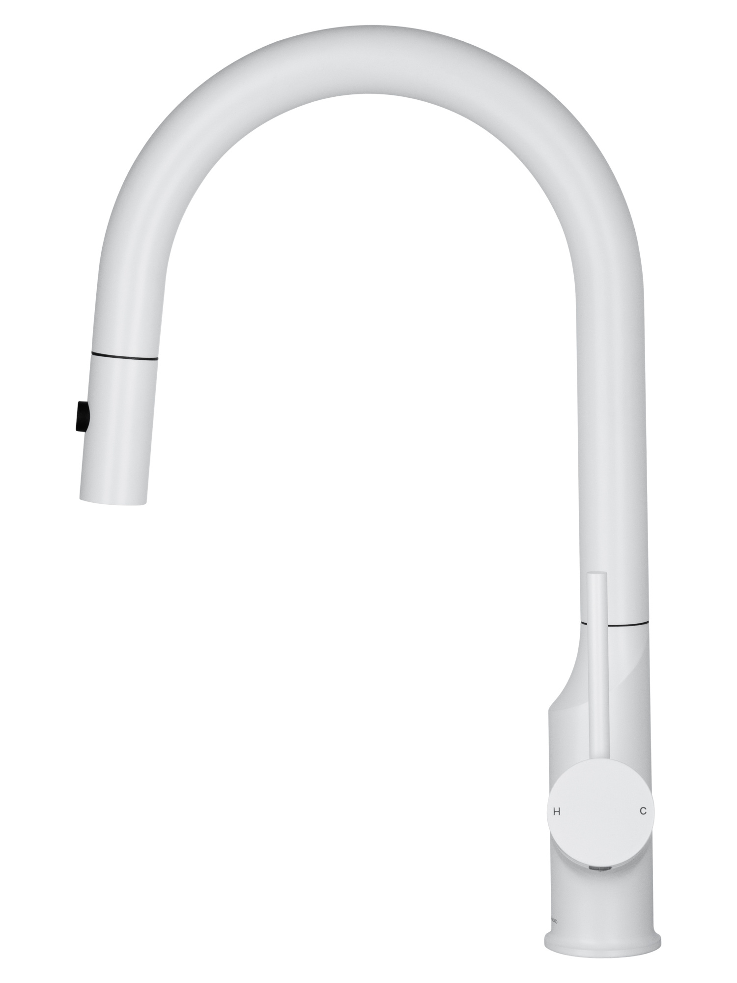 Смеситель для кухонной мойки Wonzon & Woghand WW-A21252-MW белый матовый