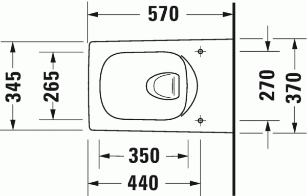 Унитаз подвесной безободковый DURAVIT VIU 2511090000 Унитаз подвесной безободковый DURAVIT VIU 2511090000