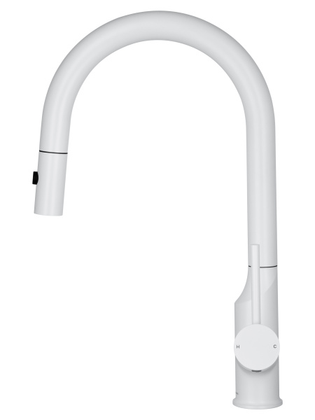 Смеситель для кухонной мойки Wonzon & Woghand WW-A21252-MW белый матовый