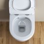Унитаз подвесной безободковый с сиденьем  BelBagno LOTO BB070CHR/SC Унитаз подвесной безободковый с сиденьем  BelBagno LOTO BB070CHR/SC