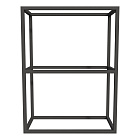 Консоль Cezares Cadro 60 см CADRO-60-30-80-2C-SO-MET-ST под раковину подвесная