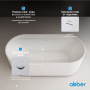 Ванна акриловая Abber AB9444MW белая матовая