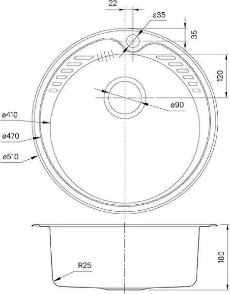 Мойка для кухни Iddis Suno 50 см SUN51S0i77 шелк