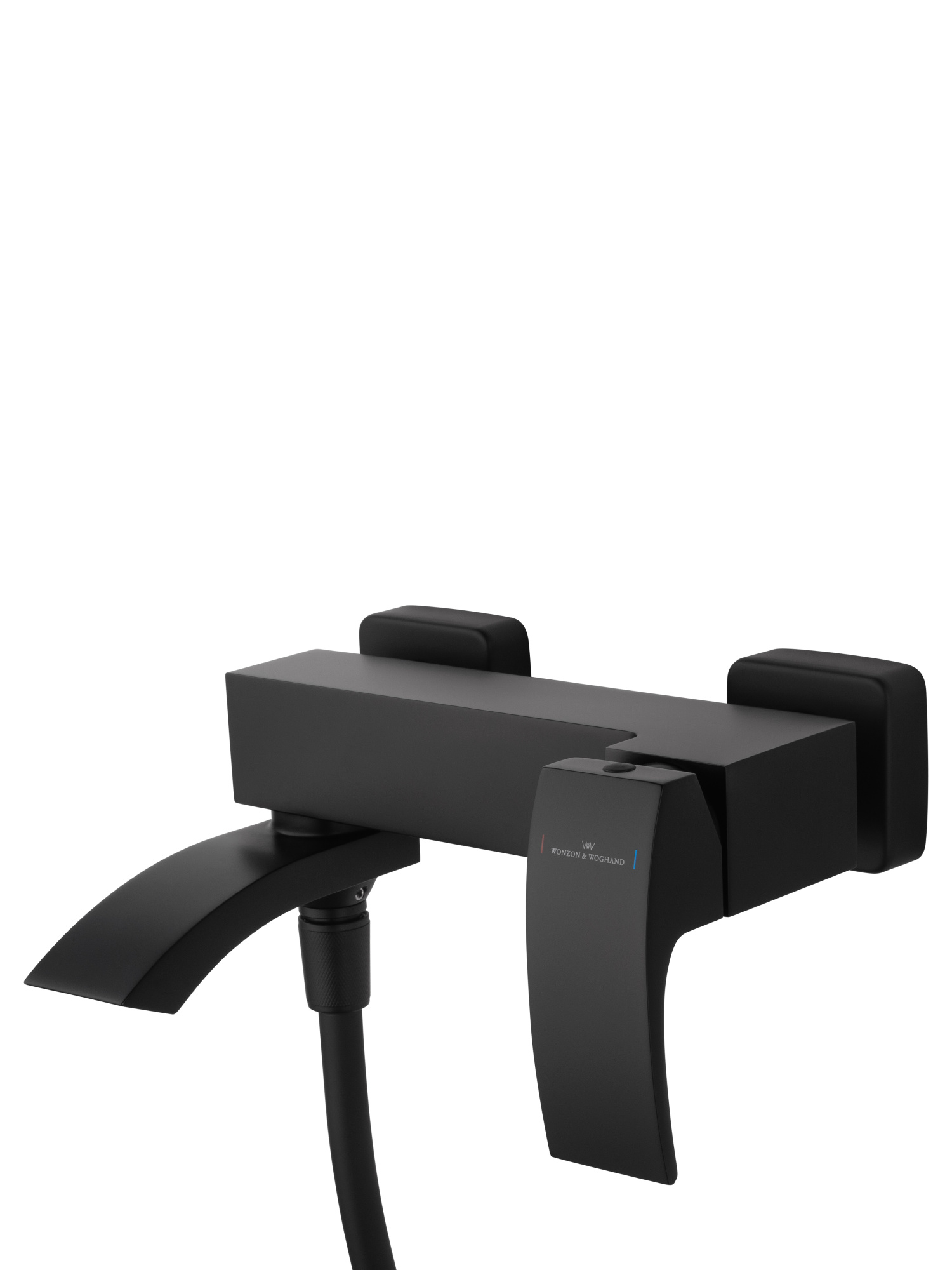 Смеситель для ванны с душем и гарнитуром Wonzon & Woghand Fit WW-88639009-MB черный матовый