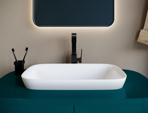 Раковина накладная Salini Marea 60 см 1802202M белая