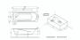 Комплект: Ванна акриловая с каркасом, со сливом-переливом AM.PM Sense W75A-170-070W-KL Комплект: Ванна акриловая с каркасом, со сливом-переливом AM.PM Sense W75A-170-070W-KL