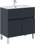 Тумба под раковину Aquanet Алвита New 80 см 00277551 напольная антрацит
