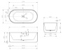 Ванна акриловая Abber AB9325-1.7 белая