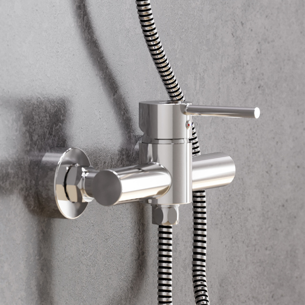 Смеситель для ванны Damixa Scandinavian Pure 362000000 хром глянцевый