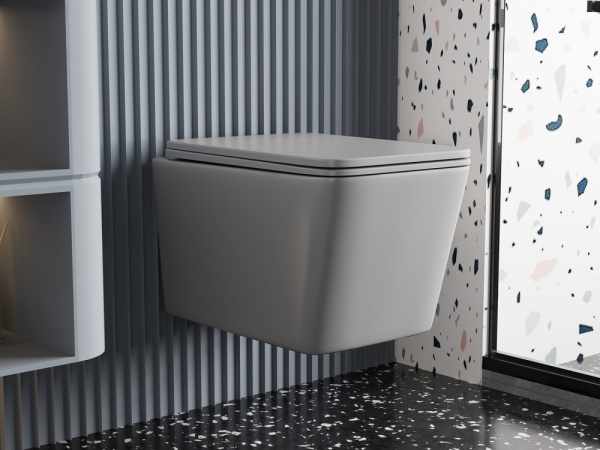 Унитаз Abber Rechteck AC1201MG подвесной с микролифтом