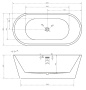 Ванна акриловая отдельностоящая 150x80 ABBER AB9203-1.5 Ванна акриловая отдельностоящая 150x80 ABBER AB9203-1.5