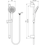 Душевой гарнитур со штангой Ideal Standard B1761AA для душа Душевой гарнитур со штангой Ideal Standard B1761AA для душа