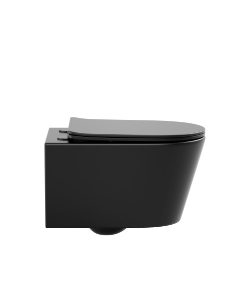 Унитаз подвесной Sapbox Lumara SB1124C1-MB безободковый с микролифтом