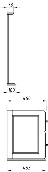 Зеркало 69,2x10 см Asb-Woodline Венеция 11940 белый Зеркало 69,2x10 см Asb-Woodline Венеция 11940 белый