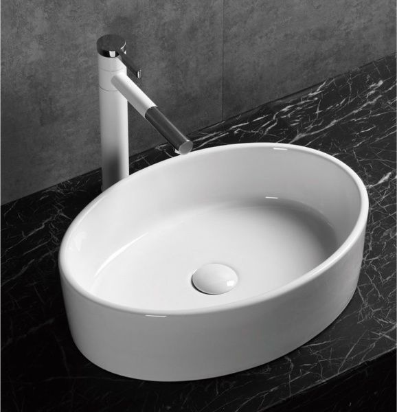Раковина накладная овальная 50x36 Cerutti SPA СТ9858 белая Раковина накладная овальная 50x36 Cerutti SPA СТ9858 белая
