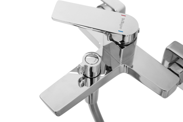 Смеситель для ванны с ручным душем, шлангом и держателем BelBagno Ardente ARDENTE-VASM-CRM хром глянцевый