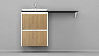 Тумба подвесная VELVEX Klaufs 56*60.2Y шатанэ-белый Тумба подвесная VELVEX Klaufs 56*60.2Y шатанэ-белый