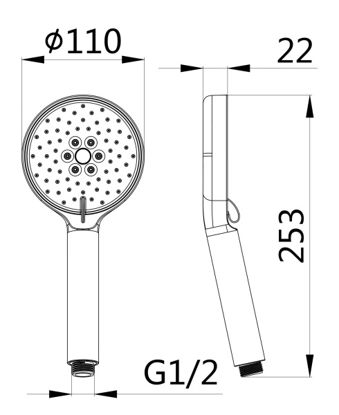 Ручной душ ESKO SPL1203-2 Ручной душ ESKO SPL1203-2